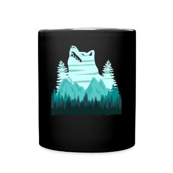 Chiens de berger des montagnes Blanches - Mug uni - noir - Devant