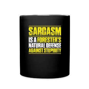 Forester Forestry Forester Forest Worker Forest - Full Colour Mug - black - Front