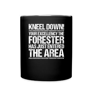 Forester Forestry Forester Forest Worker Forest - Full Colour Mug - black - Front