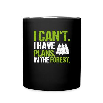 Forester Forestry Forester Forest Worker Forest - Full Colour Mug - black - Front