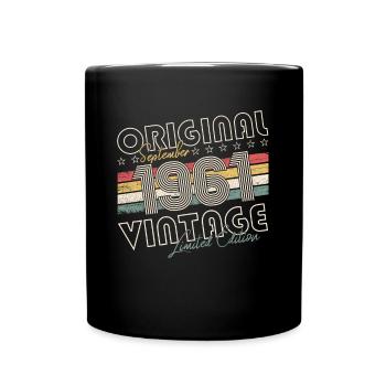 Septembre Né 1961 61ème anniversaire Cadeau - Mug uni - noir - Devant