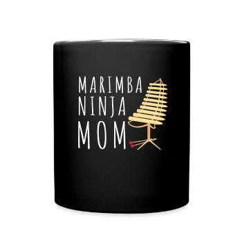Vibraphone Mom Marimba Ninja And Mallet - Tasse einfarbig - Schwarz - Vorne