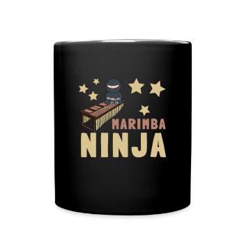 Vibraphone Mom Marimba Ninja And Mallet - Tasse einfarbig - Schwarz - Vorne