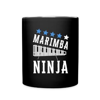 Vibraphone Mom Marimba Ninja And Mallet - Tasse einfarbig - Schwarz - Vorne