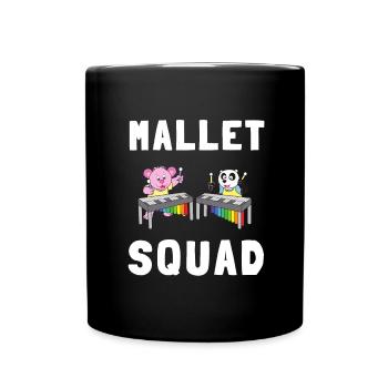 Vibraphone Mom Marimba Ninja And Mallet - Tasse einfarbig - Schwarz - Vorne