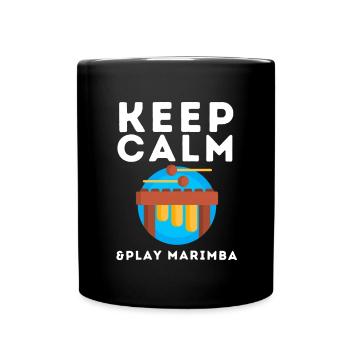 Vibraphone Mom Marimba Ninja And Mallet - Tasse einfarbig - Schwarz - Vorne