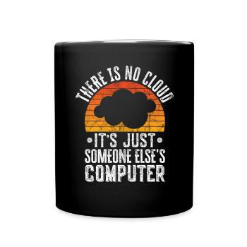 Cloud Computing Informatik Programmierung Dev - Tasse einfarbig - Schwarz - Vorne