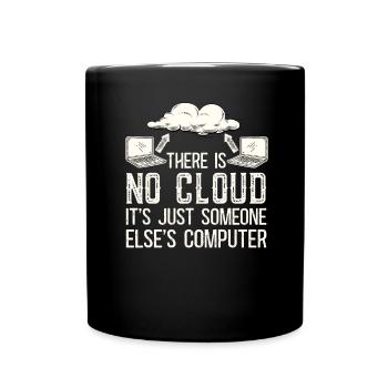 Cloud Computing Informatik Programmierung Dev - Tasse einfarbig - Schwarz - Vorne