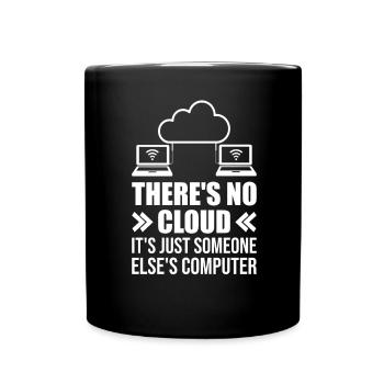 Cloud Computing Informatik Programmierung Dev - Tasse einfarbig - Schwarz - Vorne