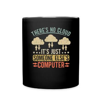Cloud Computing Informatik Programmierung Dev - Tasse einfarbig - Schwarz - Vorne