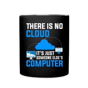 Cloud Computing Informatik Programmierung Dev - Tasse einfarbig - Schwarz - Vorne