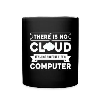 Cloud Computing Informatik Programmierung Dev - Tasse einfarbig - Schwarz - Vorne