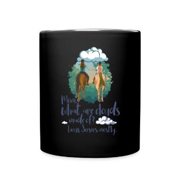 What Are Clouds Made Of - Linux Cloud Computing - Tasse einfarbig - Schwarz - Vorne