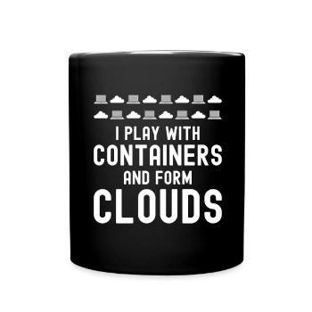 Cloud Computing Informatik Programmierung Dev - Tasse einfarbig - Schwarz - Vorne