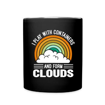 Cloud Computing Informatik Programmierung Dev - Tasse einfarbig - Schwarz - Vorne