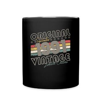 Septembre Né 1991 31ème anniversaire Cadeau - Mug uni - noir - Devant