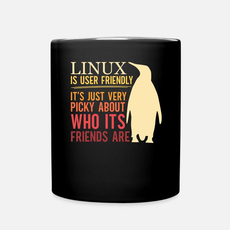 Linux Is User Friendly - Cloud Computing Engineer - Tasse einfarbig - Schwarz