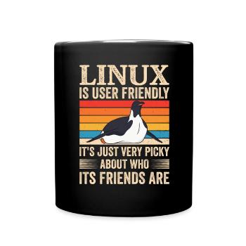 Linux Programmierung Cloud Computing - Tasse einfarbig - Schwarz - Vorne
