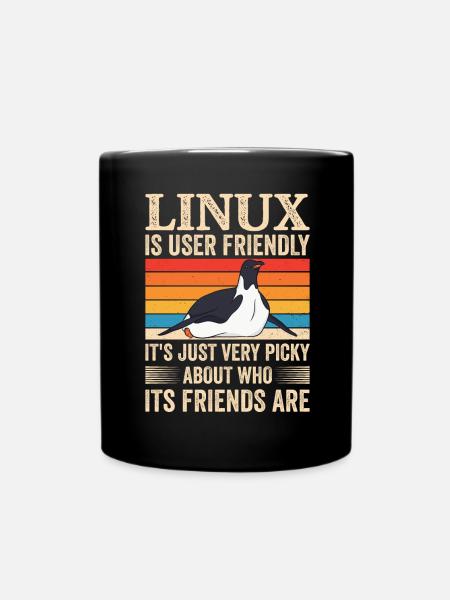 Linux Programmierung Cloud Computing - Tasse einfarbig - Schwarz