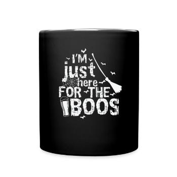 Je suis juste ici pour l’Halloween du Boo - Mug uni - noir - Devant