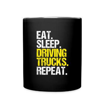 Chauffeur de camion Chauffeur de camion Chauffeur professionnel Camionneur - Mug uni - noir - Devant