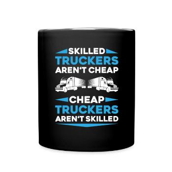 Truck driver Truck driver Professional driver Trucker - Full Colour Mug - black - Front