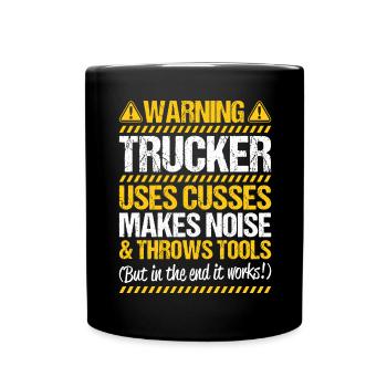 Chauffeur de camion Chauffeur de camion Chauffeur professionnel Camionneur - Mug uni - noir - Devant