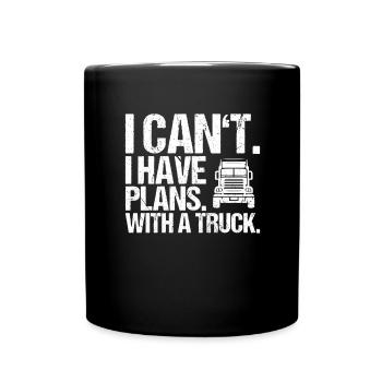 Truck driver Truck driver Professional driver Trucker - Full Colour Mug - black - Front