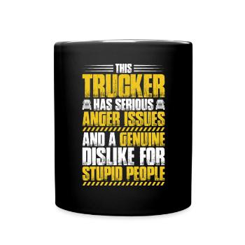 Chauffeur de camion Chauffeur de camion Chauffeur professionnel Camionneur - Mug uni - noir - Devant
