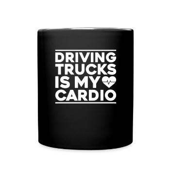 Chauffeur de camion Chauffeur de camion Chauffeur professionnel Camionneur - Mug uni - noir - Devant