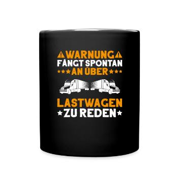 Truck driver Truck driver Professional driver Trucker - Full Colour Mug - black - Front