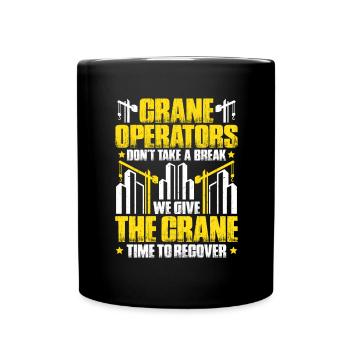 Kranführer Kranfahrer Kran Grutier - Mug uni - noir - Devant