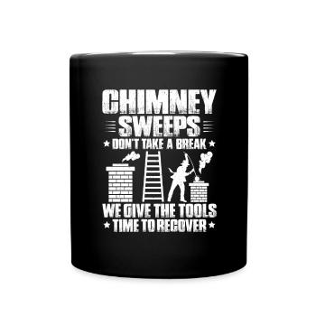 Schornsteinfeger Kaminkehrer Ramoneur - Mug uni - noir - Devant