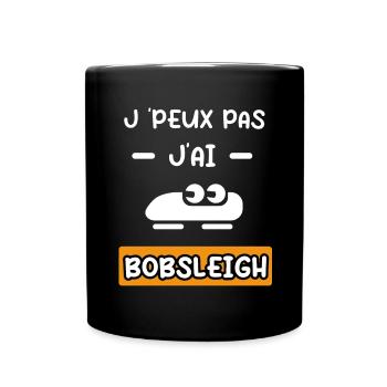 je peux pas j'ai bobsleigh cadeau bobsleigh - Mug uni - noir - Devant