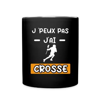 je peux pas j'ai crosse cadeau crosse - Mug uni - noir - Devant
