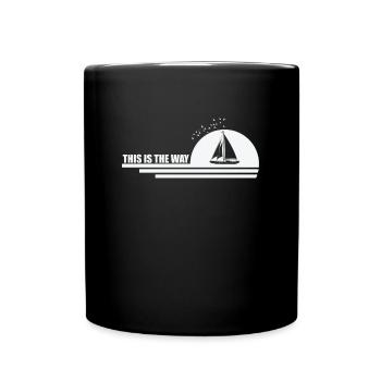 C’est la façon dont le voilier sport sports nautiques - Mug uni - noir - Devant