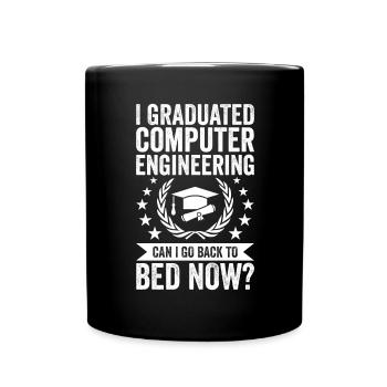 J’ai terminé l’ingénierie informatique - Mug uni - noir - Devant