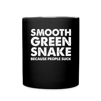 Les gens sucent le serpent vert lisse - Mug uni - noir - Devant