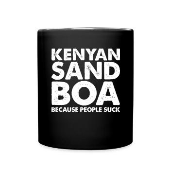 Les gens sucent Le serpent de sable kenyan - Mug uni - noir - Devant