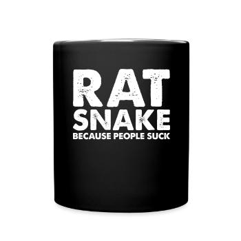 Les gens sucent les serpents-rats - Mug uni - noir - Devant