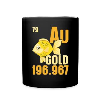 Poisson rouge Poisson sous-marin Pêche aquariophile - Mug uni - noir - Devant