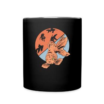 Poissons rouges Poissons sous-marins Aquariophiles Contenu des poissons - Mug uni - noir - Devant