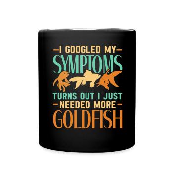 Poissons rouges Poissons sous-marins Aquariophiles Contenu des poissons - Mug uni - noir - Devant