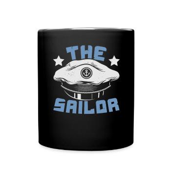 Navire marin maritime Capitaine Marin - Mug uni - noir - Devant
