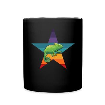 Chameleon - Tasse einfarbig - Schwarz - Vorne