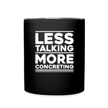 Concrete builder Reinforced concrete builder Concrete Worker - Full Colour Mug - black - Front