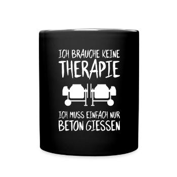 Concrete builder Reinforced concrete builder Concrete Worker - Full Colour Mug - black - Front