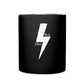 Rock 'n' Roll Guitar Genre Music Style - Full Colour Mug - black - Front