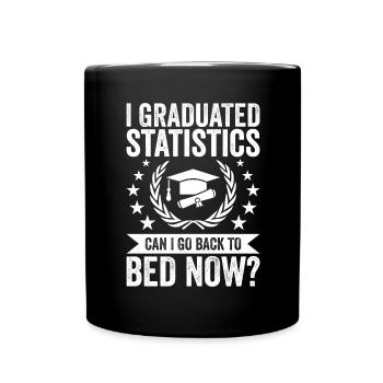 J’ai complété des statistiques - Mug uni - noir - Devant