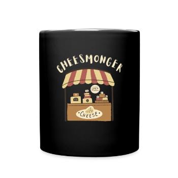 Cheesemonger Cheese Maker Gouda Lover - Tasse einfarbig - Schwarz - Vorne